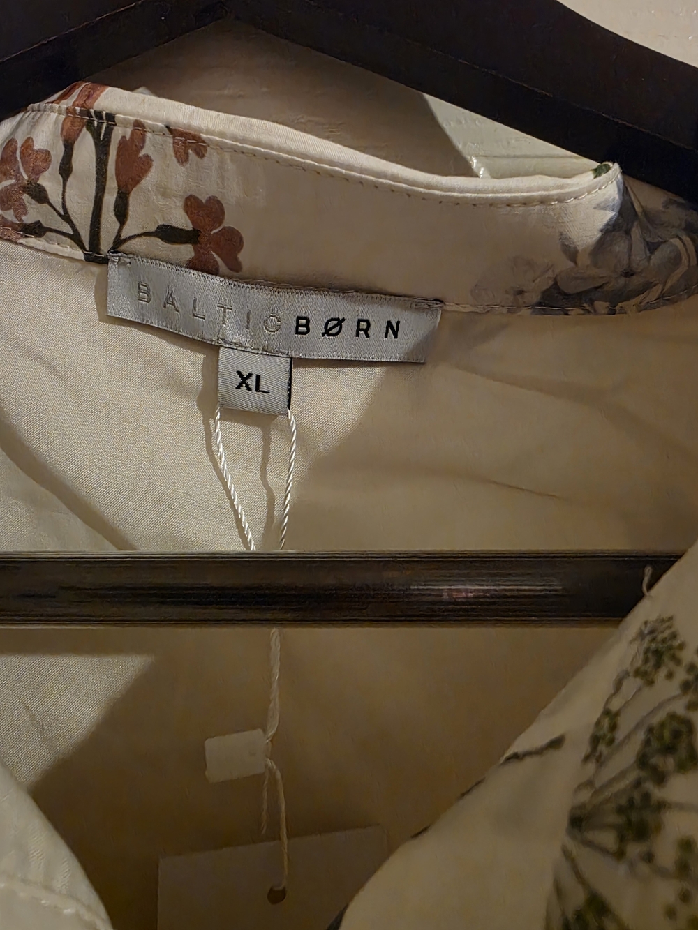 Baltic Born Cream Floral Button-Front Midi Dress - Picture 3 of 3